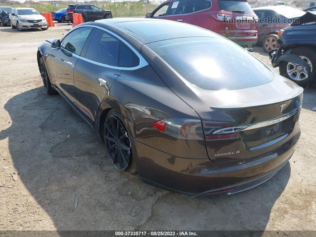 2013 Tesla Model S Performance Brown vin: 5YJSA1DP0DFP06265