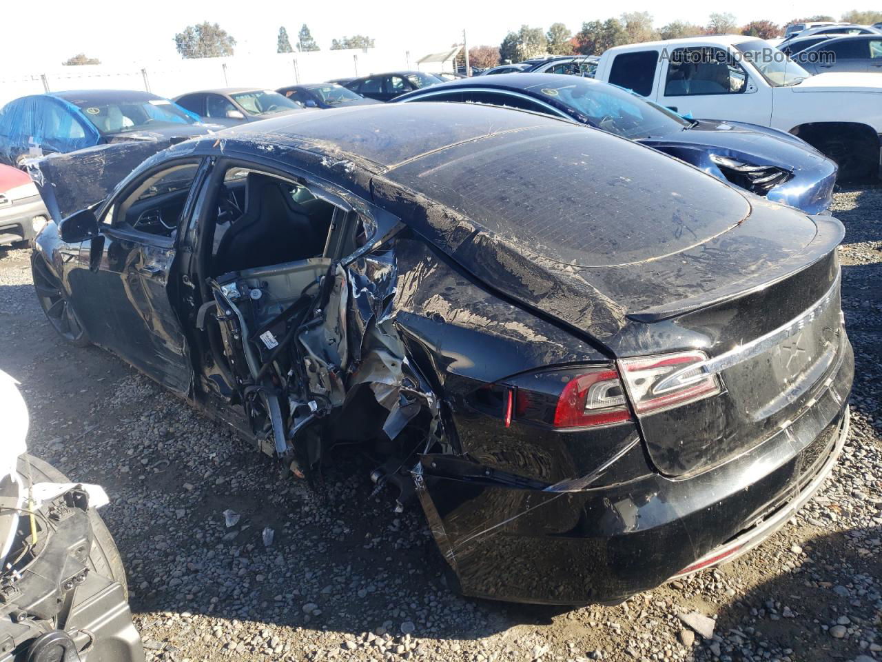 2013 Tesla Model S  Black vin: 5YJSA1DP1DFP07148