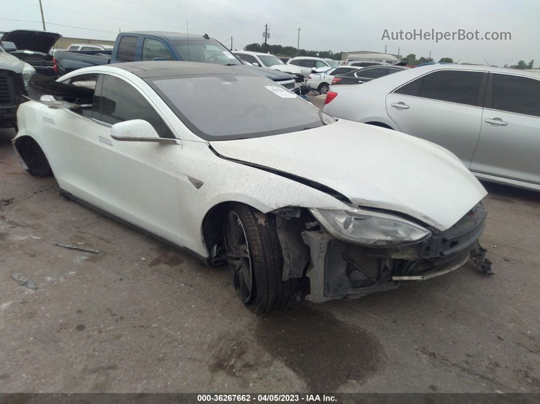 2013 Tesla Model S Performance White vin: 5YJSA1DP1DFP07683