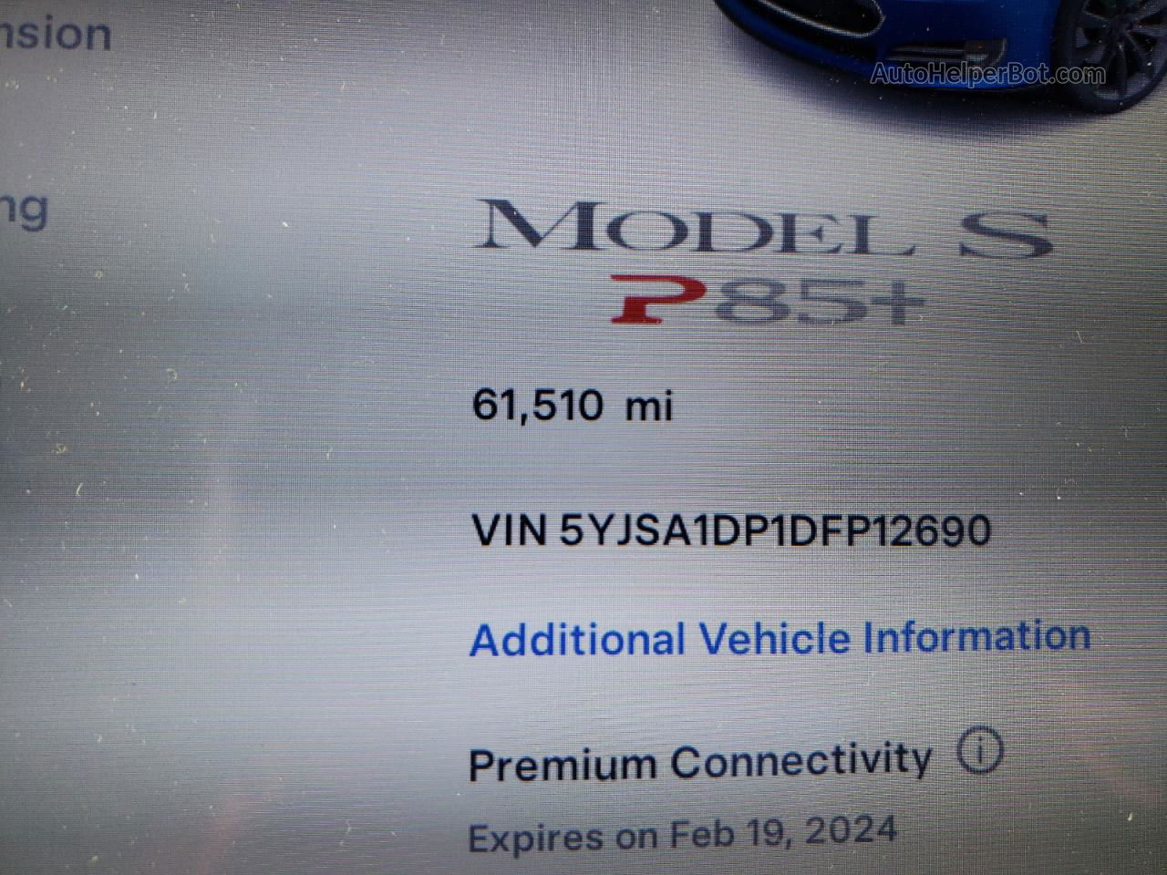 2013 Tesla Model S  Blue vin: 5YJSA1DP1DFP12690