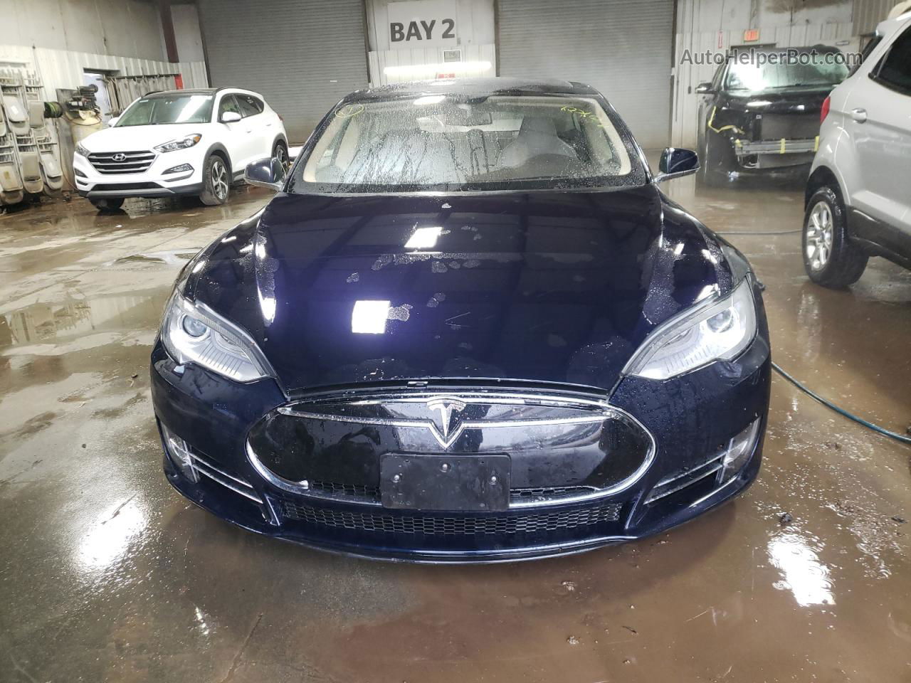 2013 Tesla Model S  Blue vin: 5YJSA1DP1DFP12690