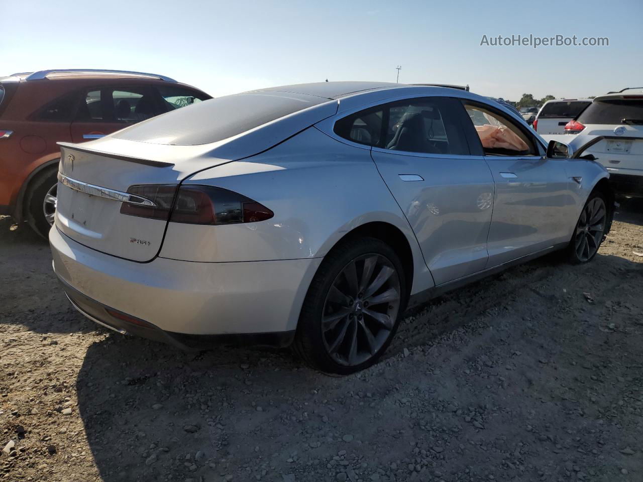 2013 Tesla Model S  Silver vin: 5YJSA1DP1DFP12723