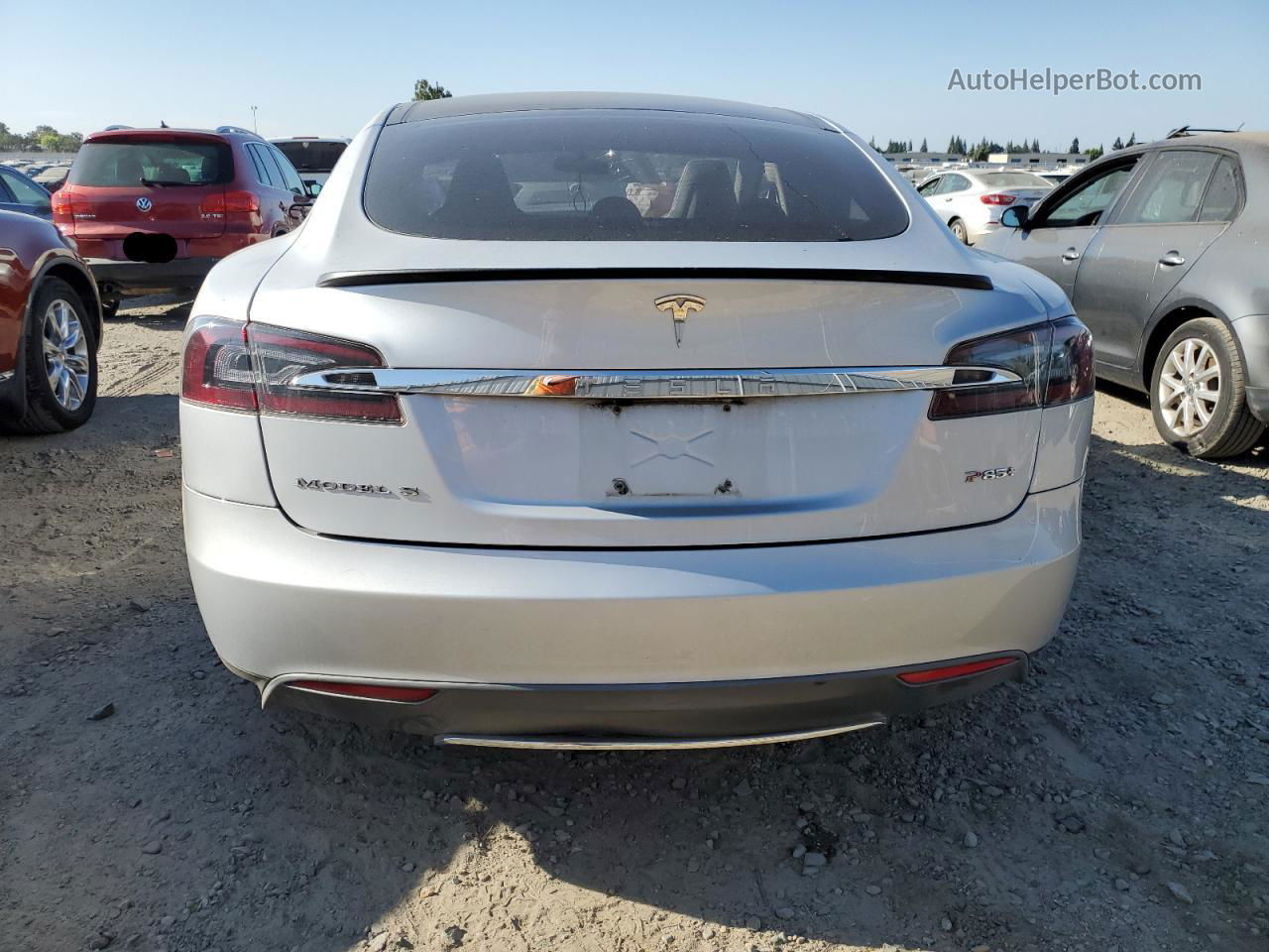 2013 Tesla Model S  Silver vin: 5YJSA1DP1DFP12723