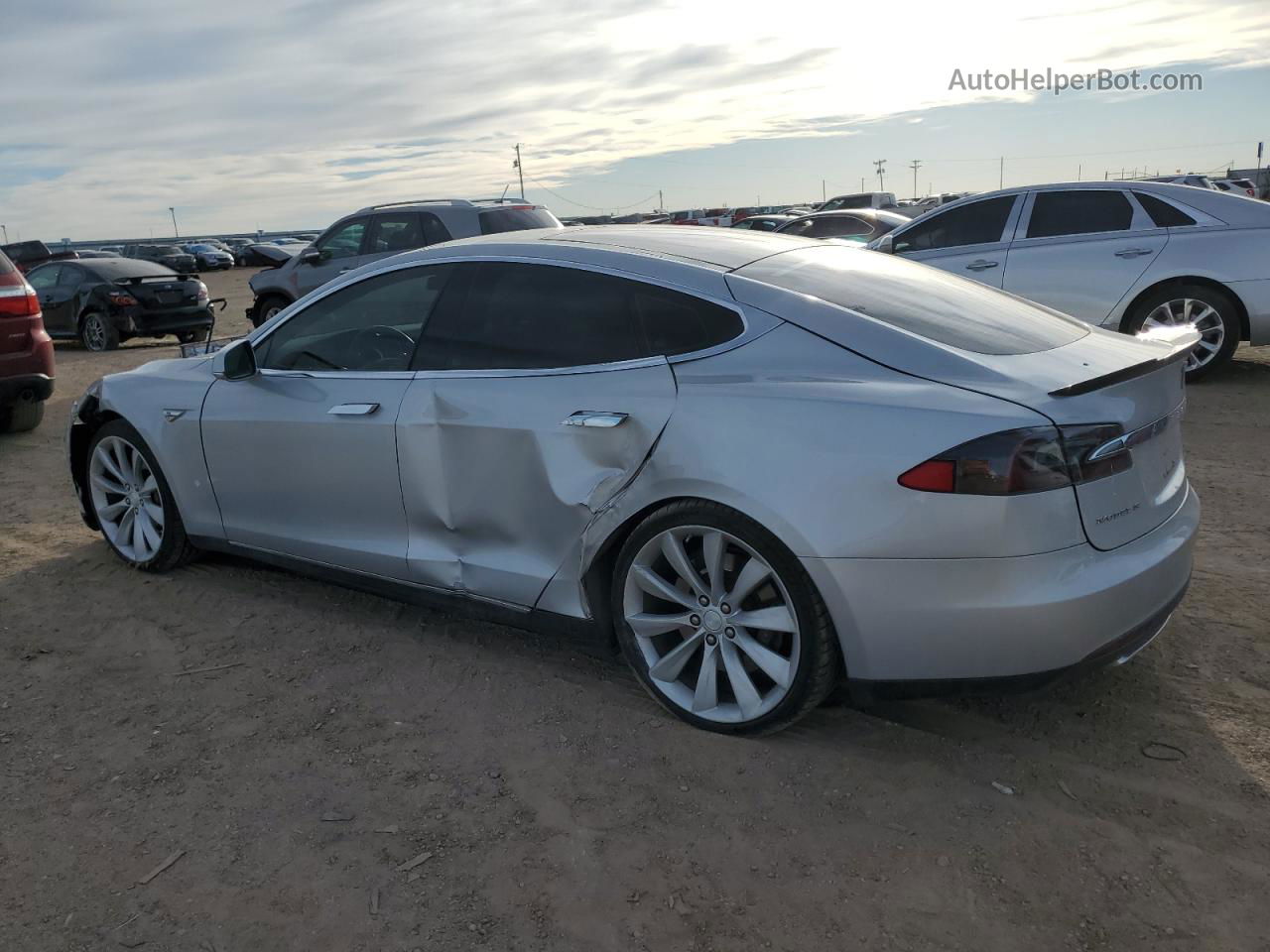 2013 Tesla Model S  Gray vin: 5YJSA1DP1DFP14584