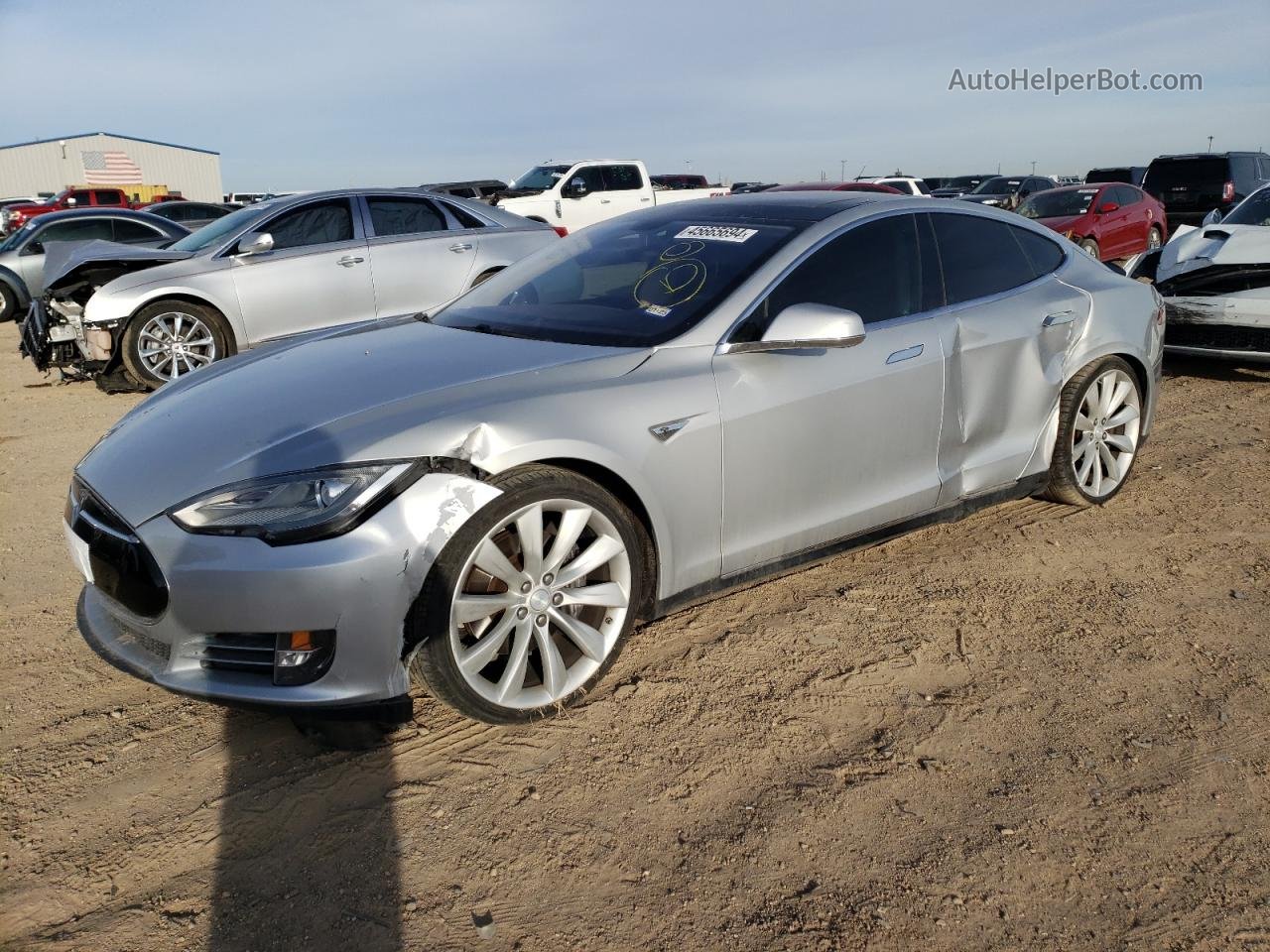 2013 Tesla Model S  Gray vin: 5YJSA1DP1DFP14584
