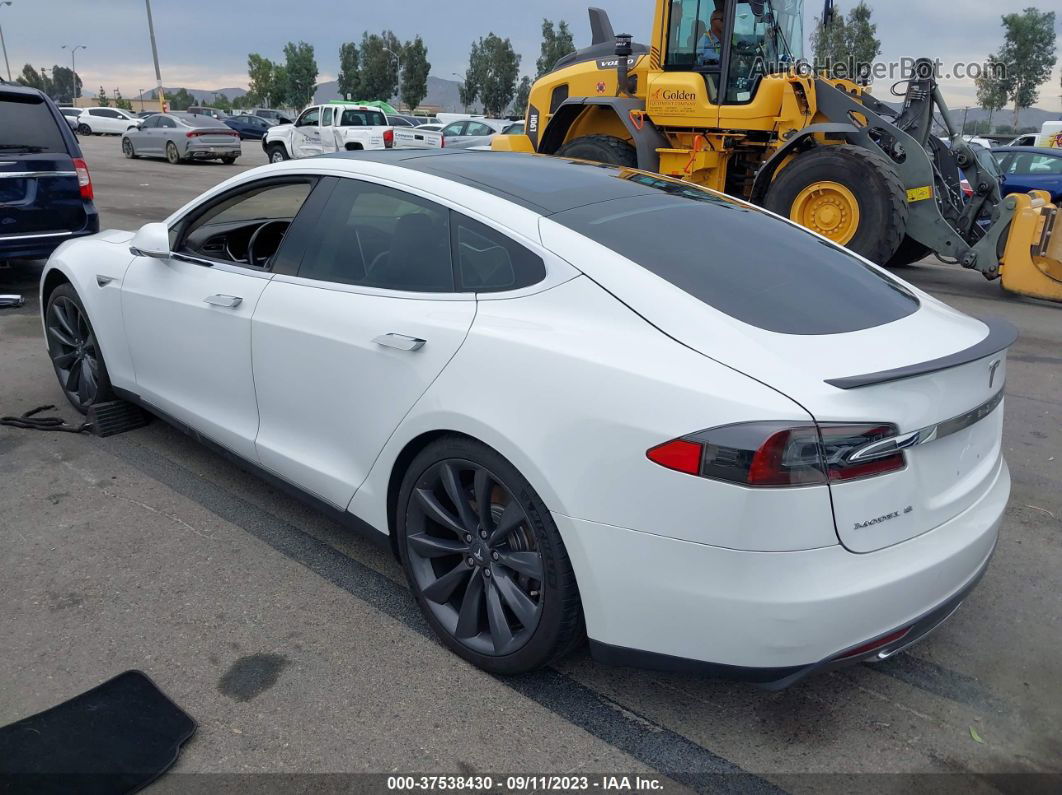 2013 Tesla Model S Performance White vin: 5YJSA1DP2DFP13251