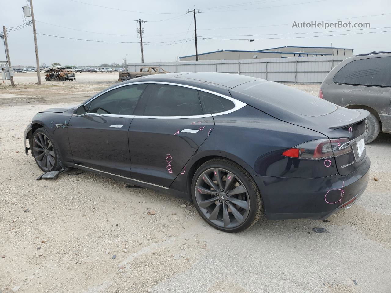 2013 Tesla Model S  Blue vin: 5YJSA1DP2DFP16294