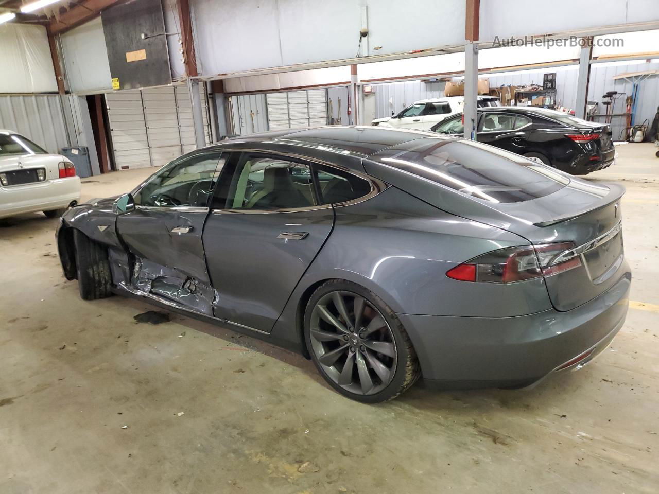 2013 Tesla Model S  Gray vin: 5YJSA1DP3DFP05708