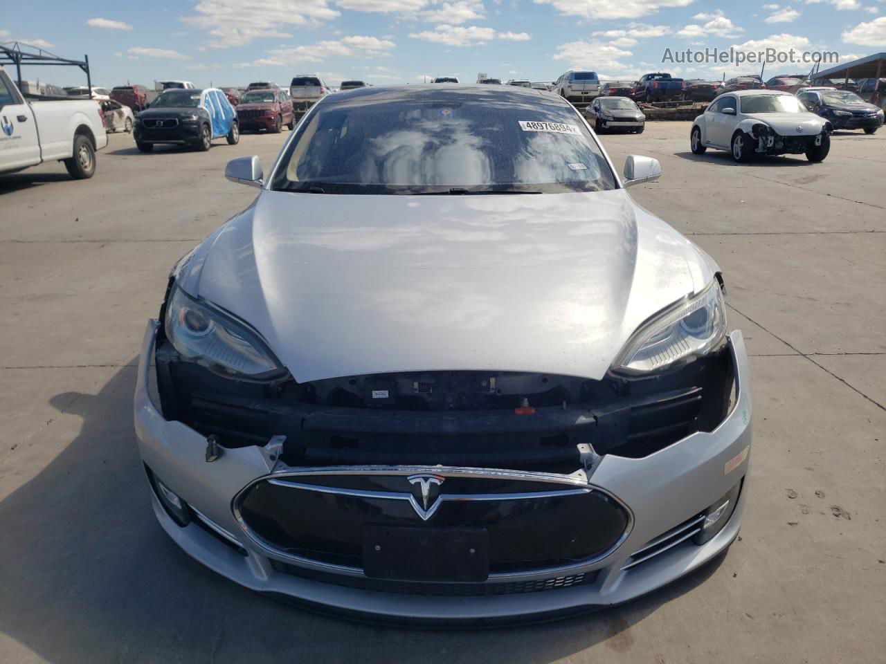 2013 Tesla Model S  Silver vin: 5YJSA1DP4DFP08858