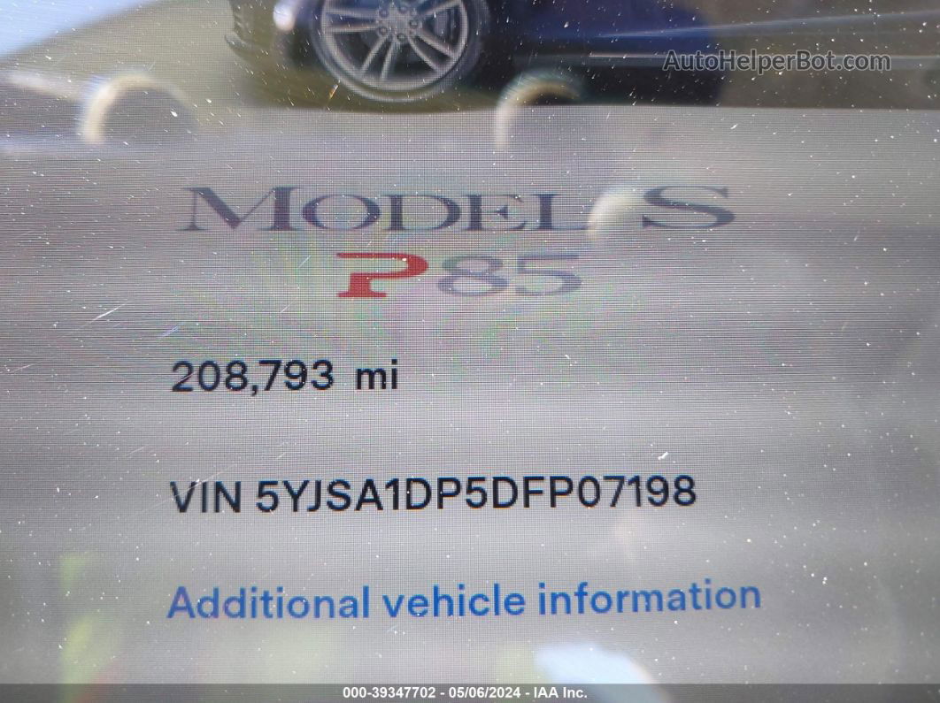 2013 Tesla Model S Performance Blue vin: 5YJSA1DP5DFP07198