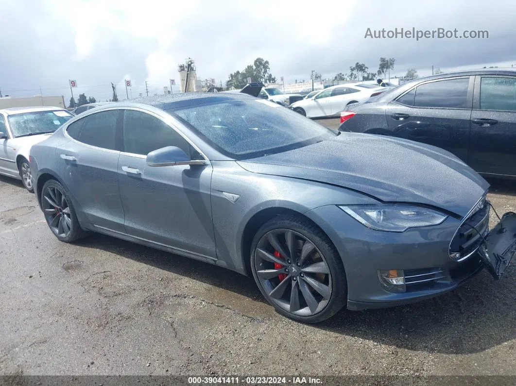 2013 Tesla Model S Performance Gray vin: 5YJSA1DP5DFP21960