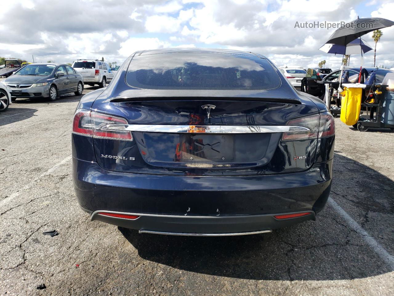 2013 Tesla Model S  Синий vin: 5YJSA1DP5DFP24468