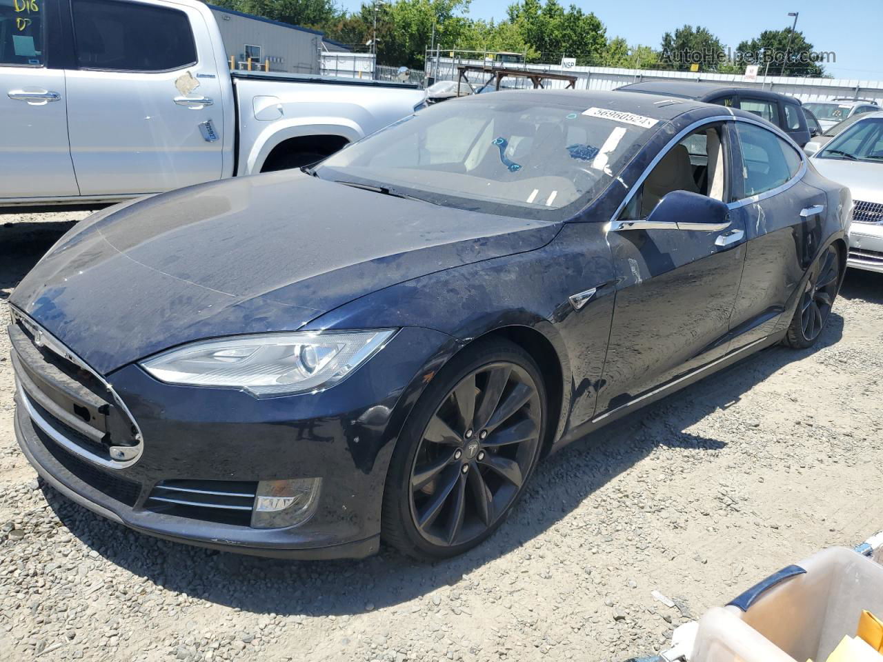 2013 Tesla Model S  Black vin: 5YJSA1DP7DFP18297