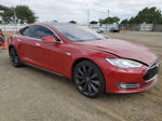 2013 Tesla Model S  Red vin: 5YJSA1DP7DFP20910