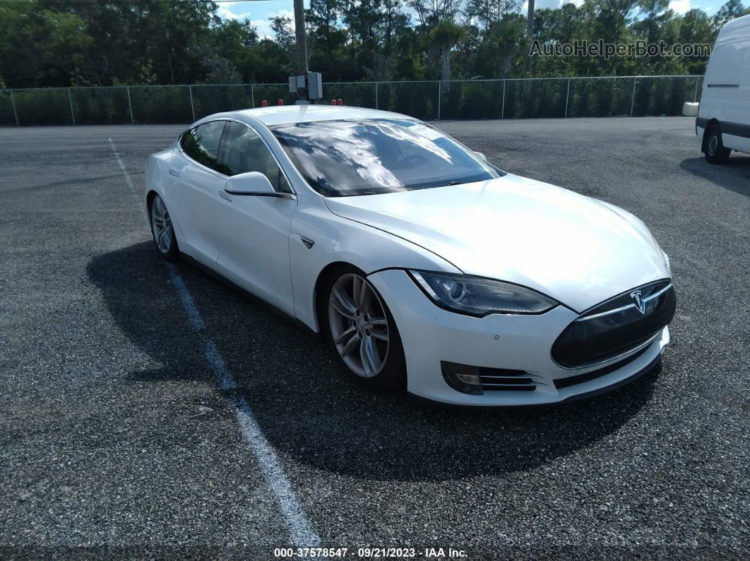 2013 Tesla Model S Performance White vin: 5YJSA1DP8DFP26134