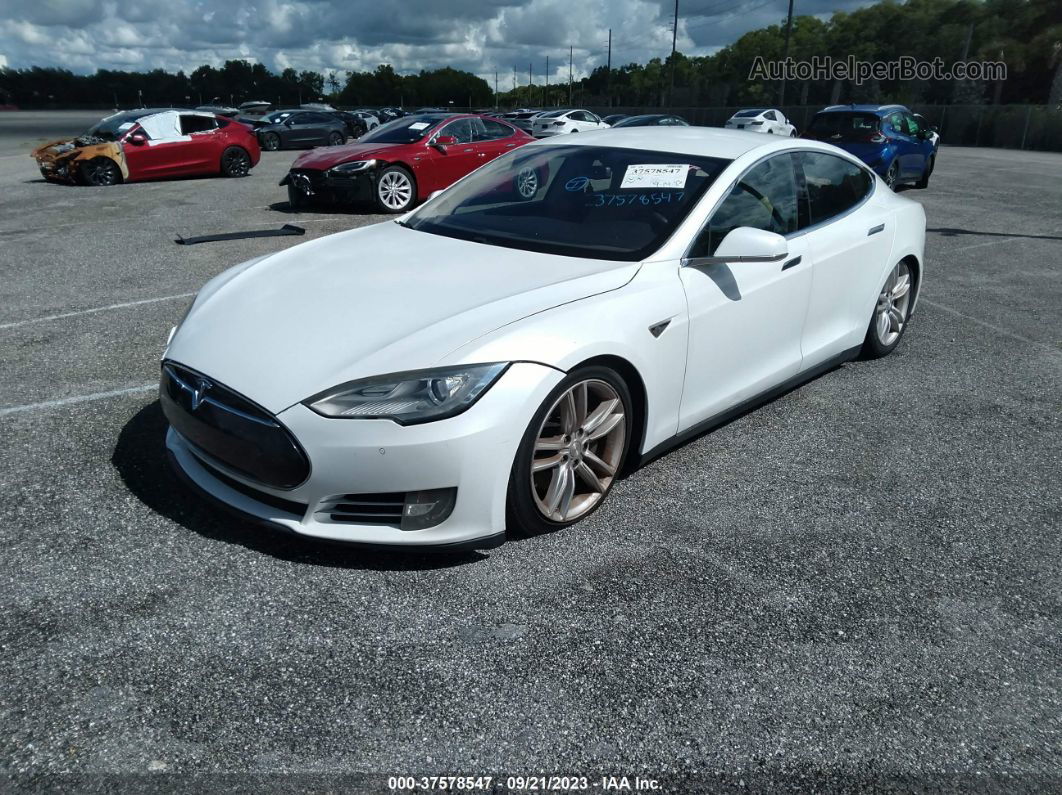 2013 Tesla Model S Performance White vin: 5YJSA1DP8DFP26134
