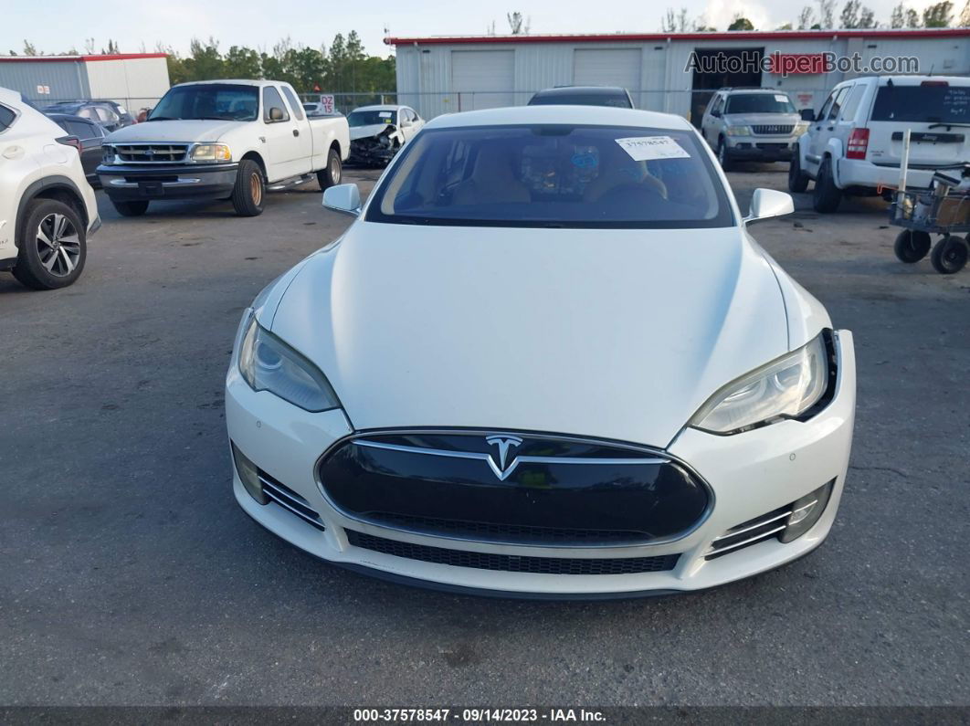 2013 Tesla Model S Performance White vin: 5YJSA1DP8DFP26134