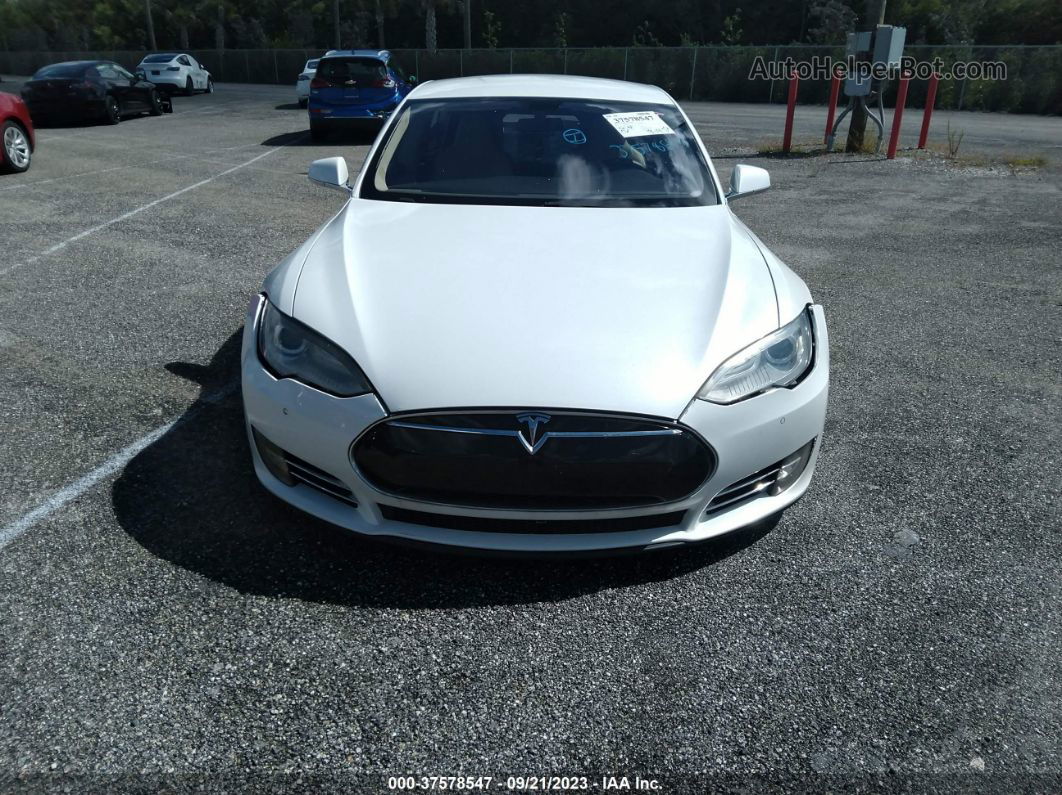 2013 Tesla Model S Performance White vin: 5YJSA1DP8DFP26134