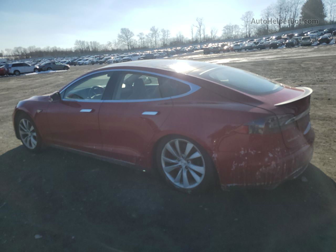 2013 Tesla Model S  Red vin: 5YJSA1DPXDFP09268