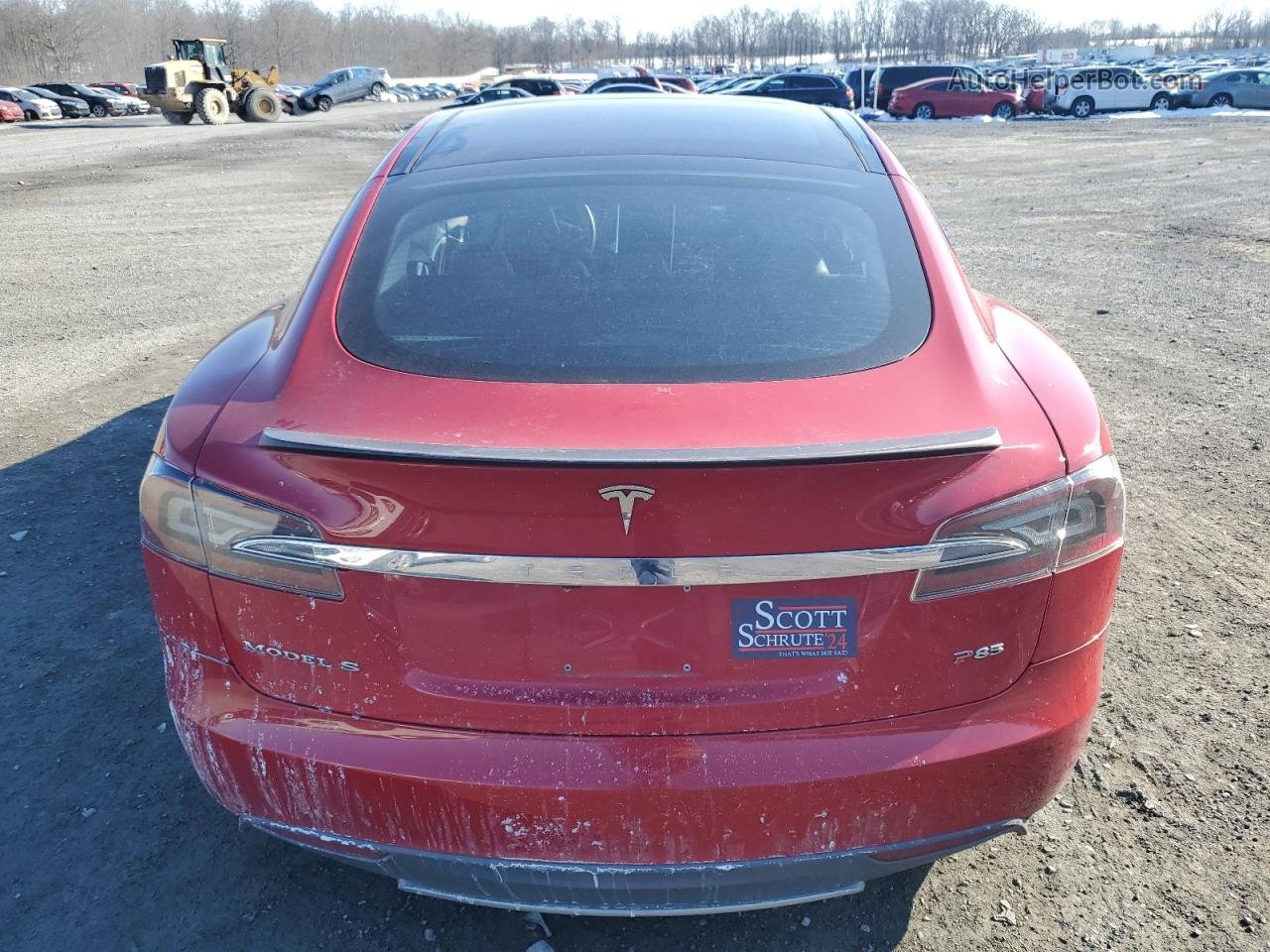 2013 Tesla Model S  Red vin: 5YJSA1DPXDFP09268