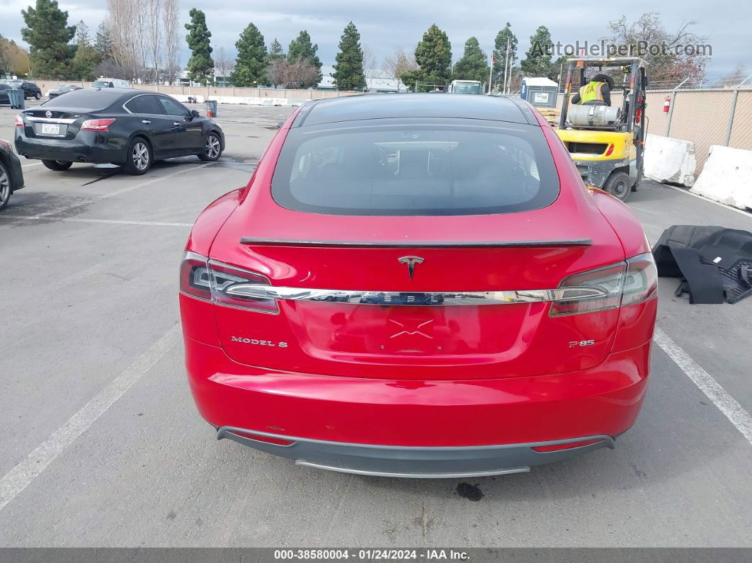 2013 Tesla Model S Performance Red vin: 5YJSA1DPXDFP13613