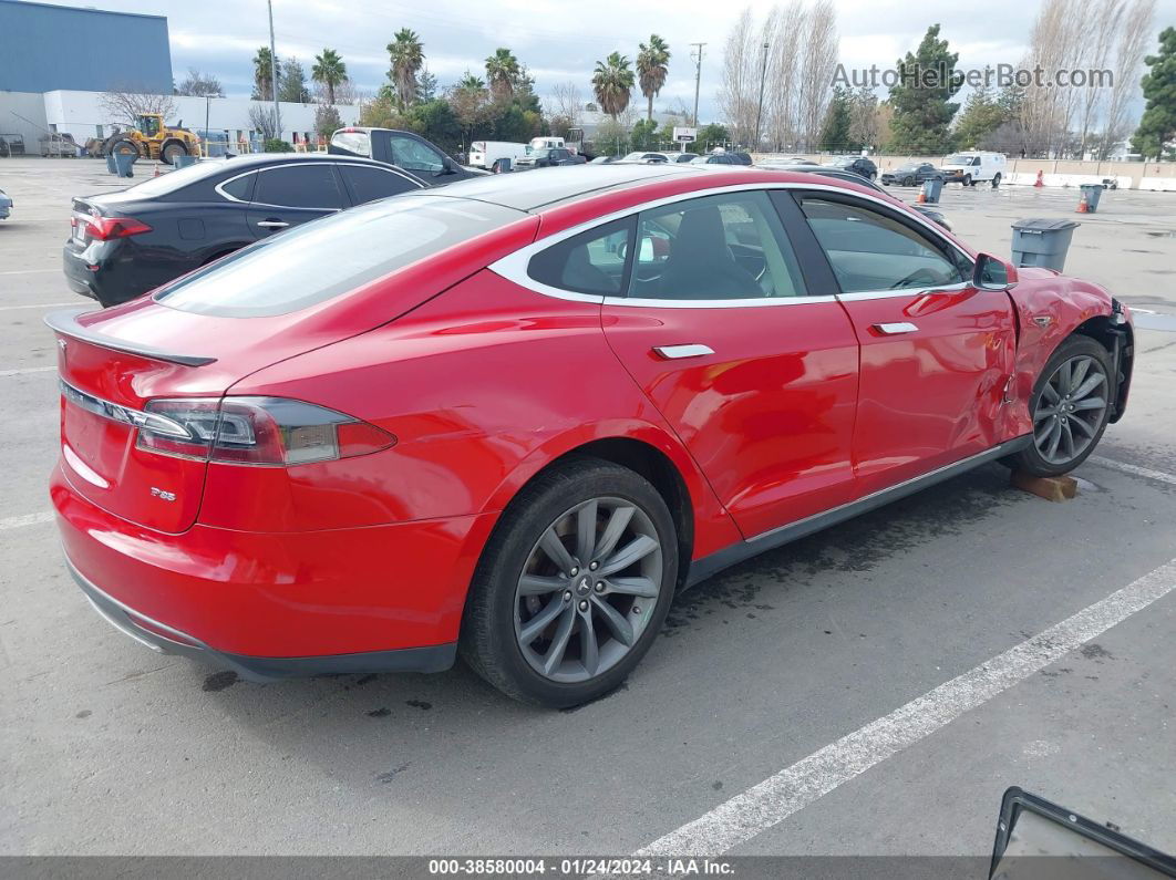 2013 Tesla Model S Performance Red vin: 5YJSA1DPXDFP13613