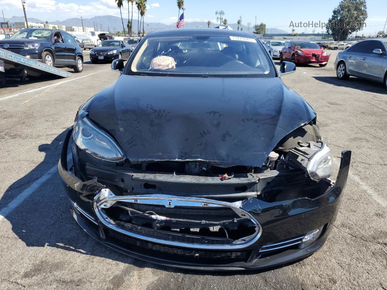 2013 Tesla Model S  Black vin: 5YJSA1DPXDFP23106