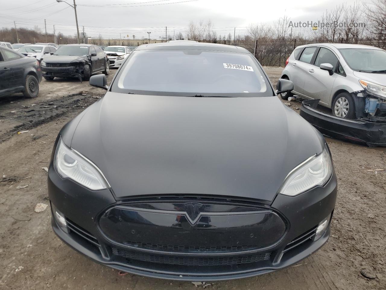 2013 Tesla Model S  Черный vin: 5YJSA1DPXDFP25793