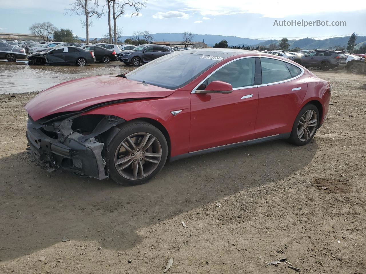 2016 Tesla Model S  Red vin: 5YJSA1E11GF129244