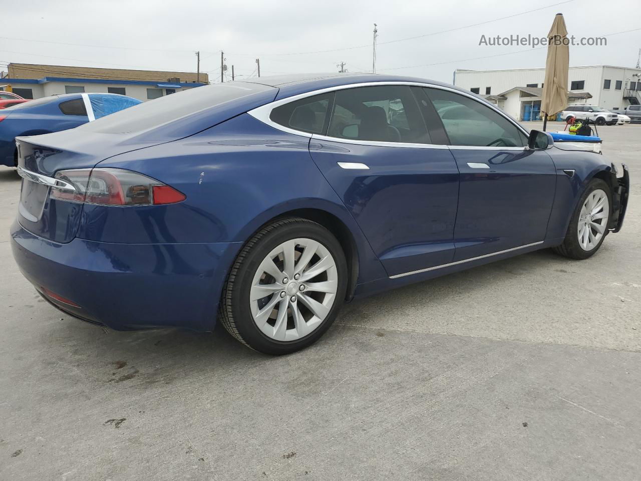 2016 Tesla Model S  Blue vin: 5YJSA1E11GF176144