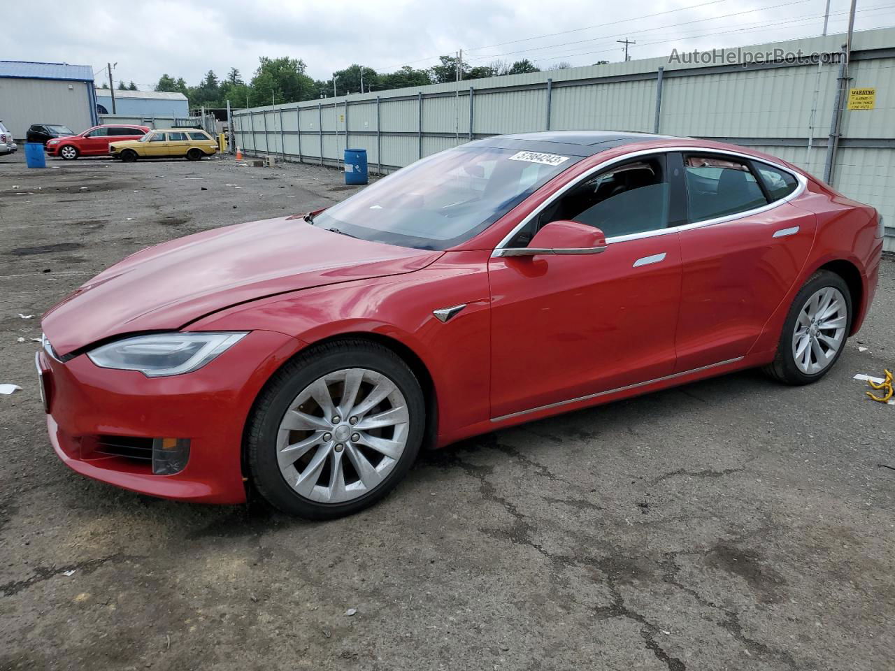 2016 Tesla Model S  Red vin: 5YJSA1E14GF166806