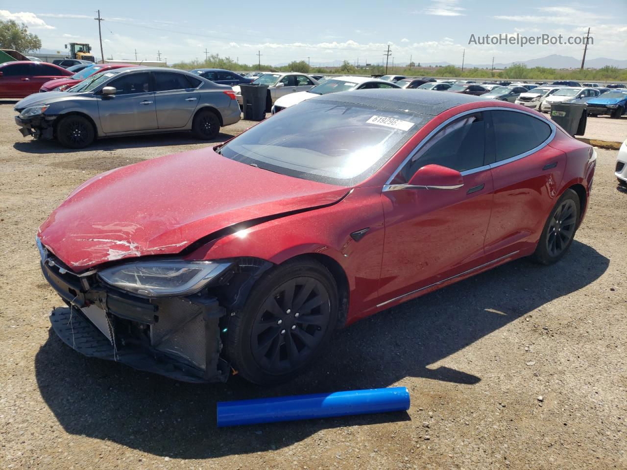 2016 Tesla Model S  Red vin: 5YJSA1E14GF175800