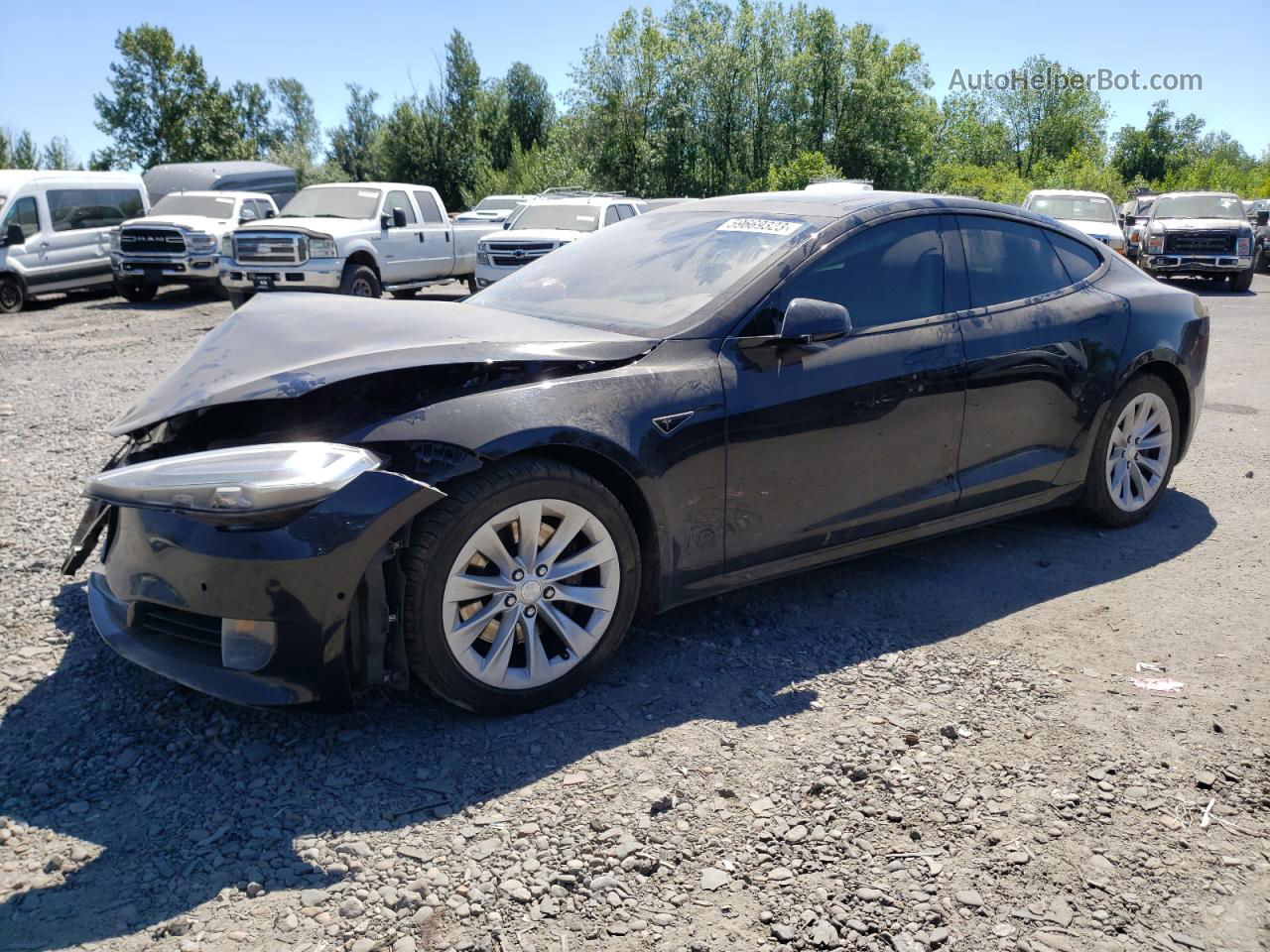 2016 Tesla Model S  Black vin: 5YJSA1E17GF143018