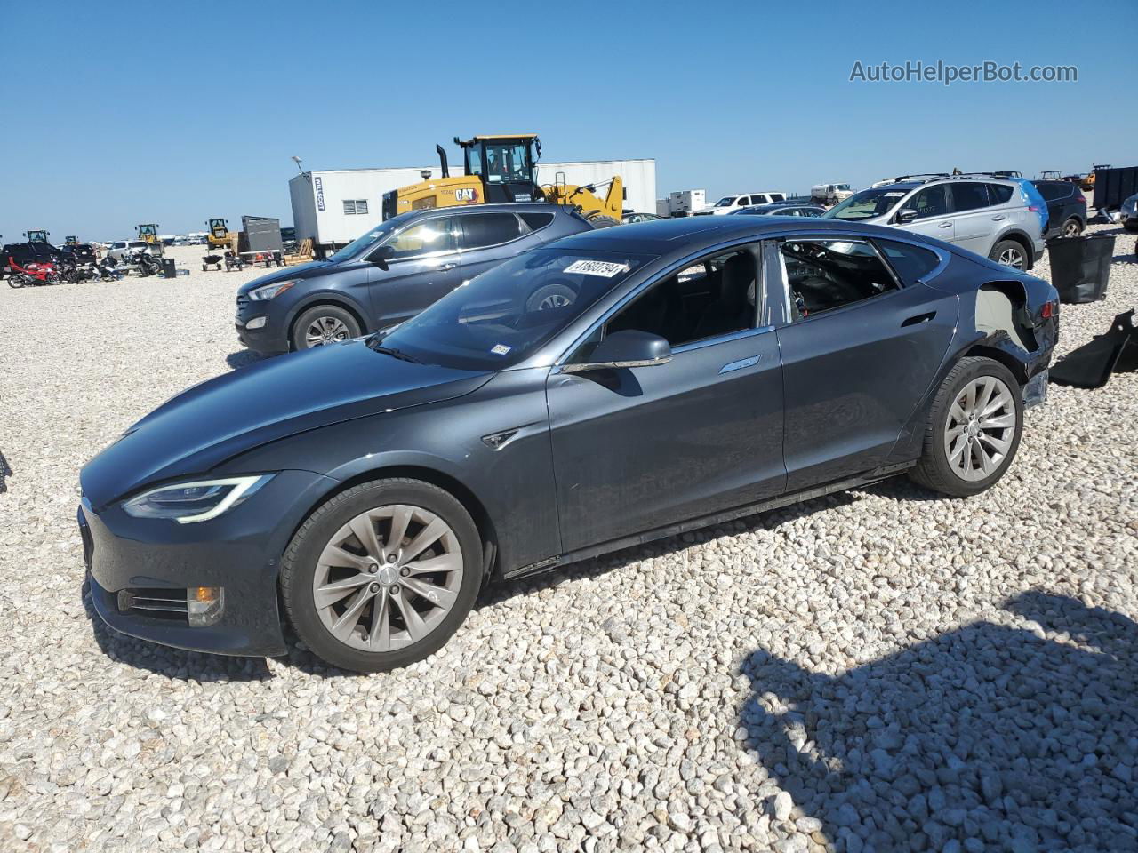 2016 Tesla Model S  Серый vin: 5YJSA1E17GF146923
