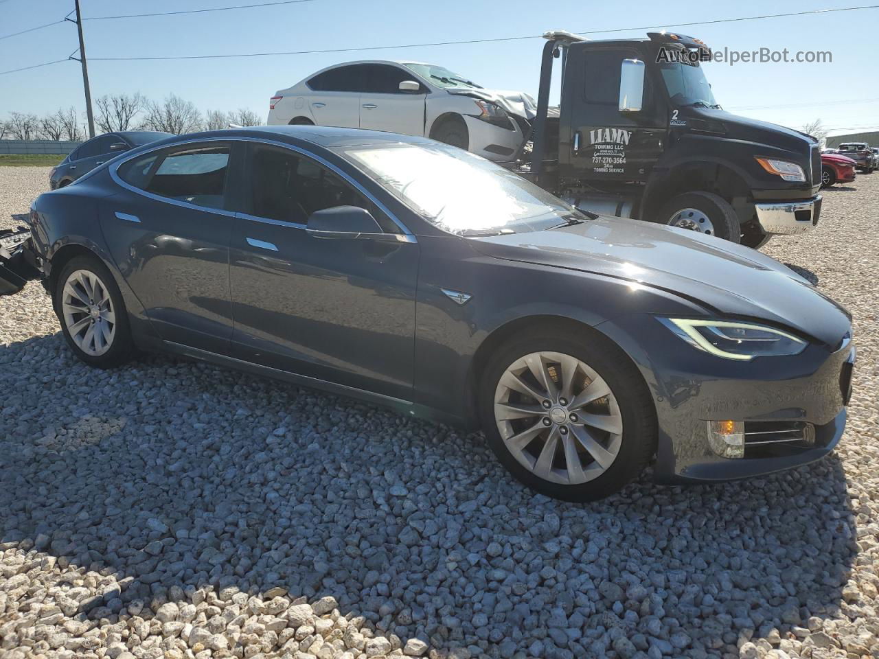 2016 Tesla Model S  Gray vin: 5YJSA1E17GF146923