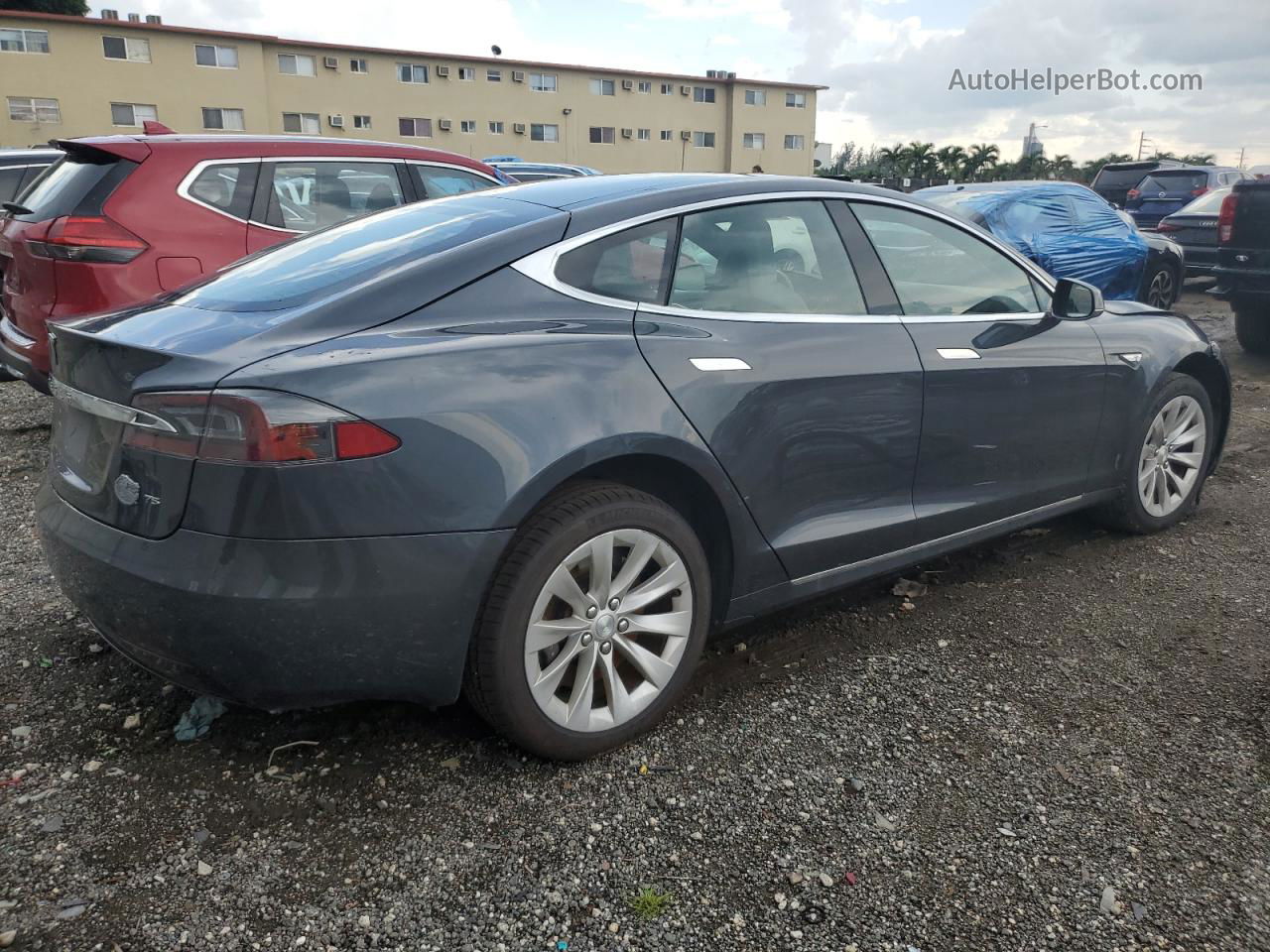 2016 Tesla Model S  Серый vin: 5YJSA1E17GF153550