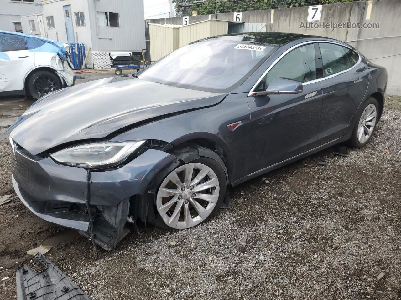 2016 Tesla Model S  Gray vin: 5YJSA1E17GF153550