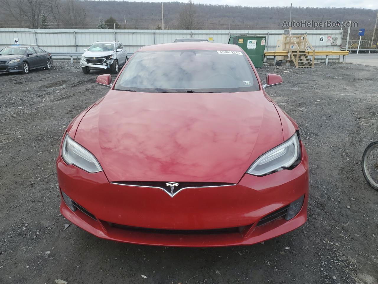 2016 Tesla Model S  Red vin: 5YJSA1E17GF170638