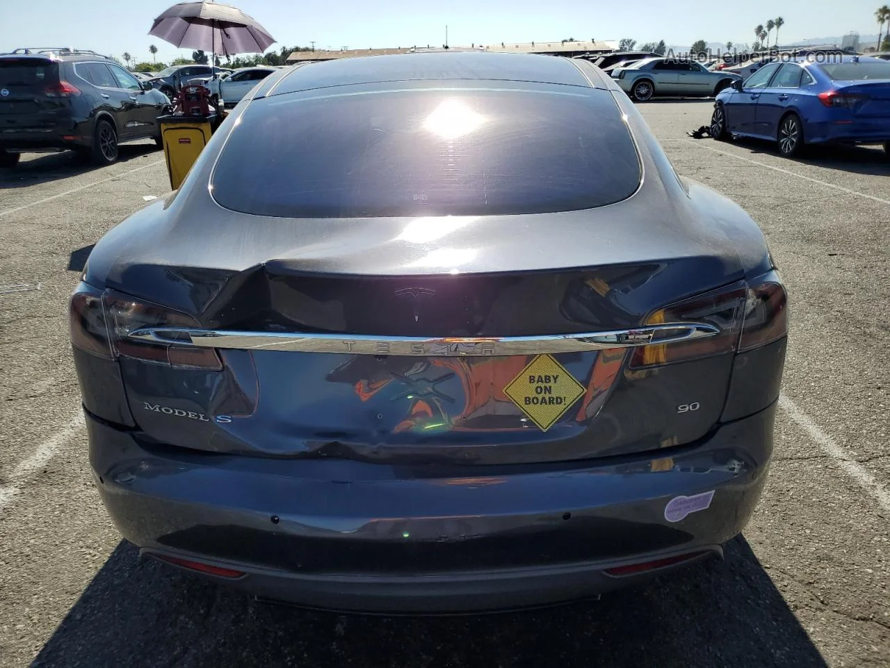 2015 Tesla Model S  Угольный vin: 5YJSA1E19FF102713