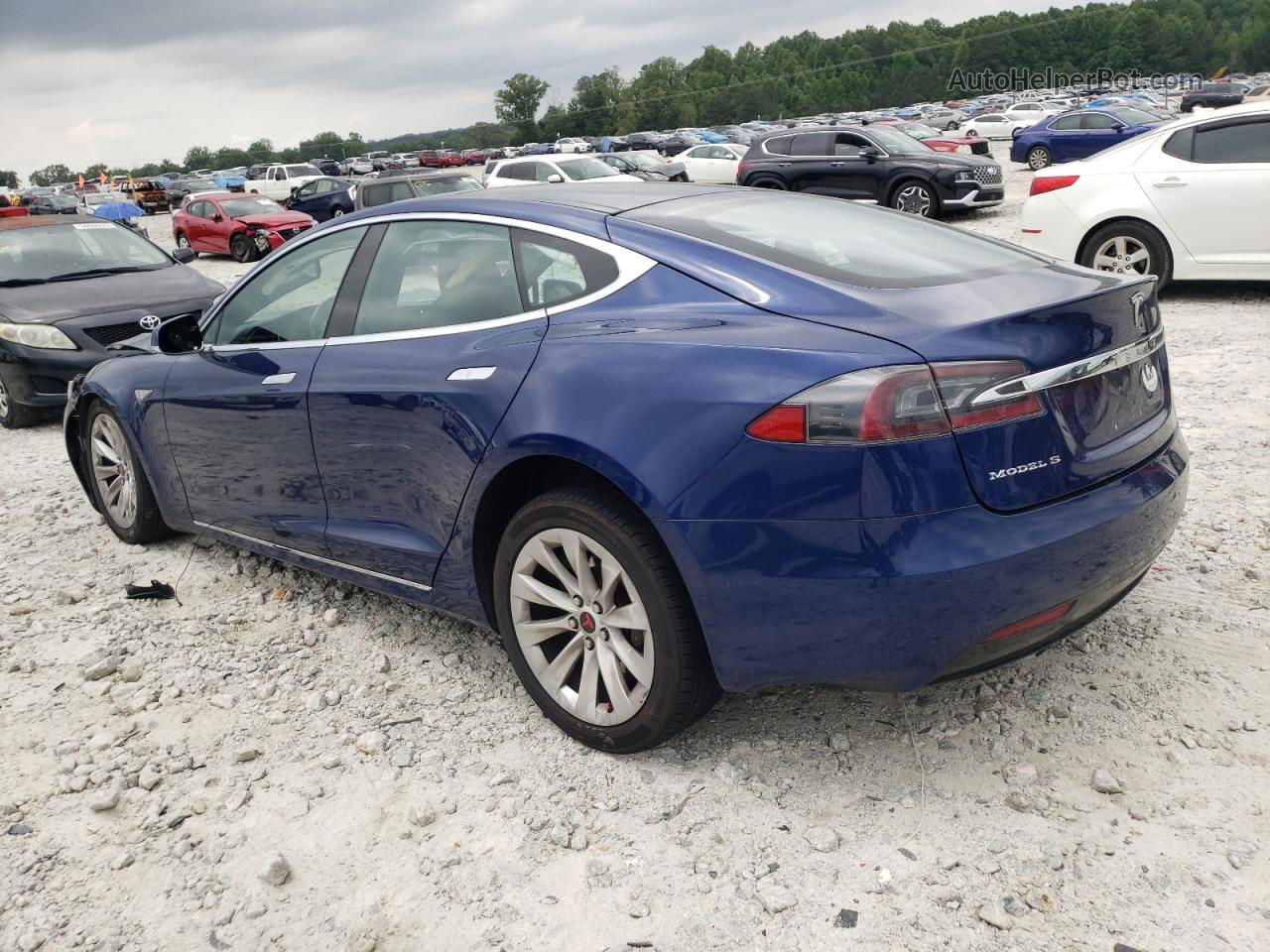 2016 Tesla Model S  Синий vin: 5YJSA1E19GF146695