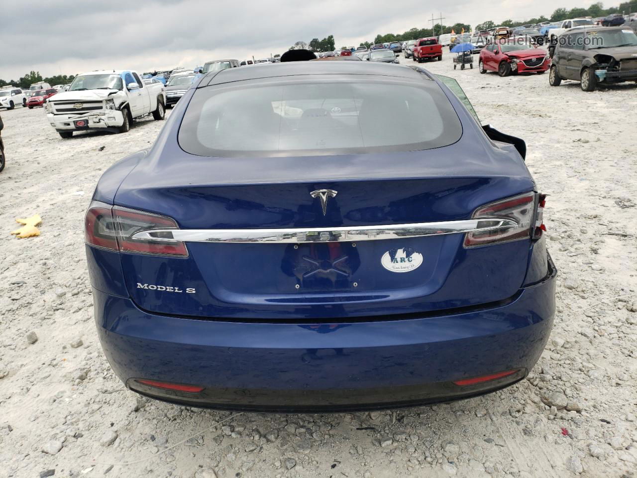 2016 Tesla Model S  Синий vin: 5YJSA1E19GF146695
