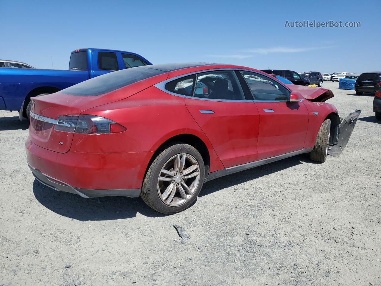 2016 Tesla Model S  Red vin: 5YJSA1E1XGF127945