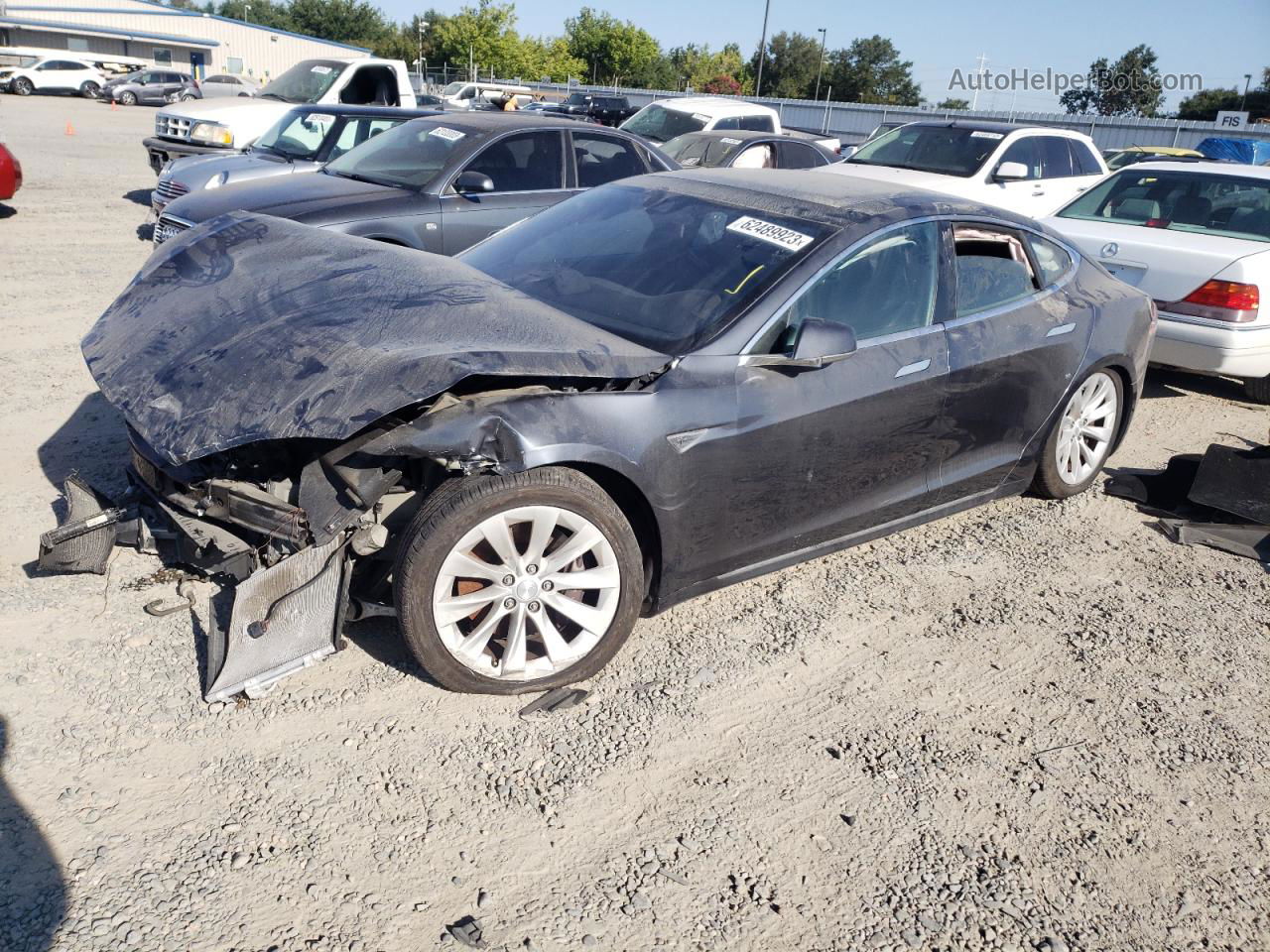 2016 Tesla Model S  Gray vin: 5YJSA1E20GF162194