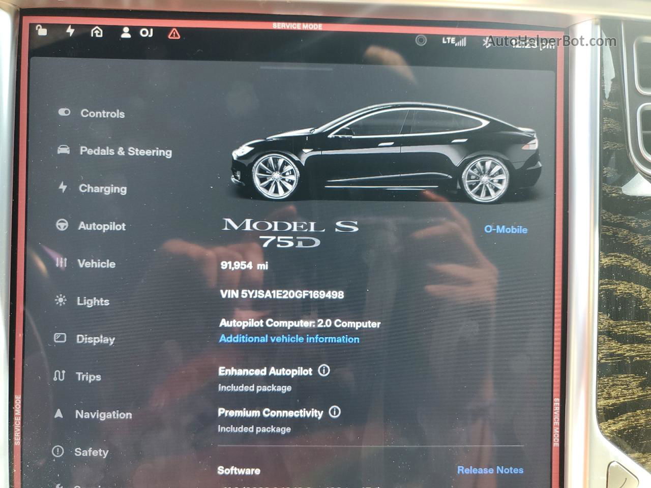 2016 Tesla Model S  Black vin: 5YJSA1E20GF169498