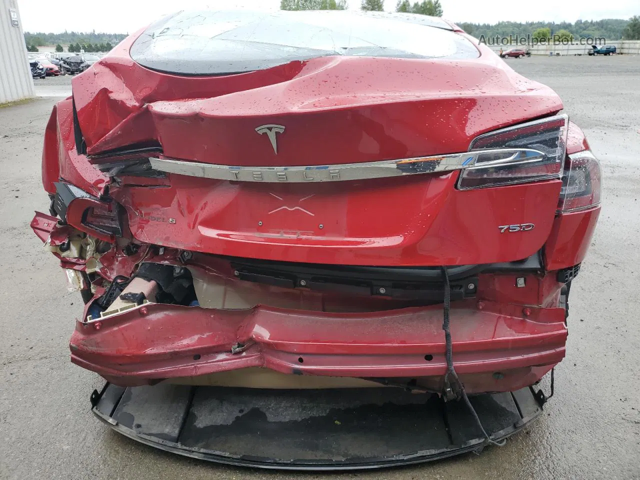 2018 Tesla Model S  Red vin: 5YJSA1E20JF264795