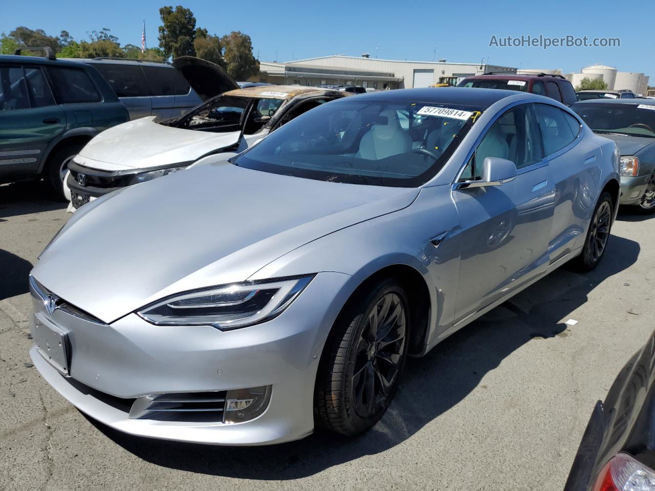 2018 Tesla Model S  Silver vin: 5YJSA1E20JF287087