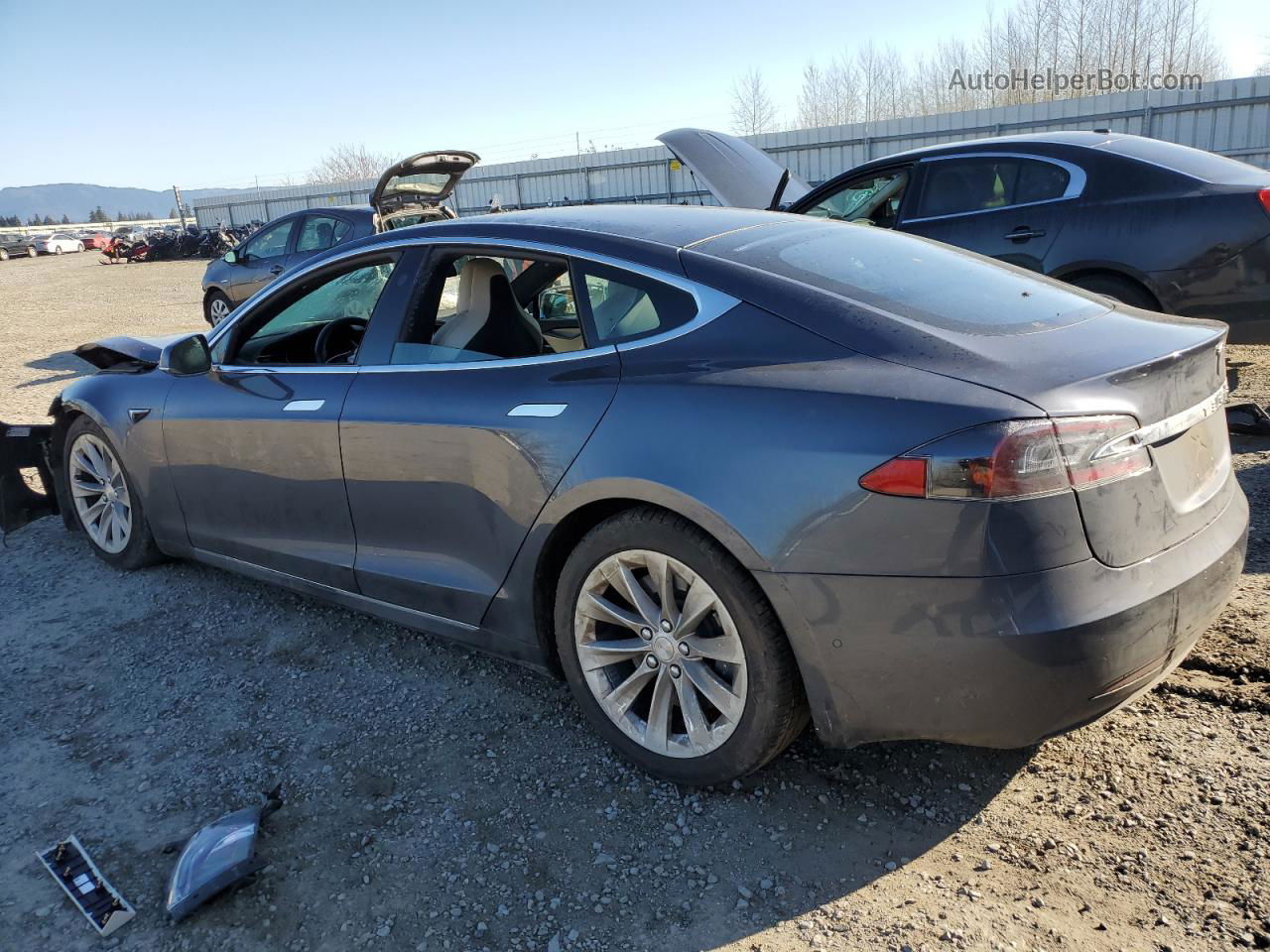 2019 Tesla Model S  Gray vin: 5YJSA1E20KF347810