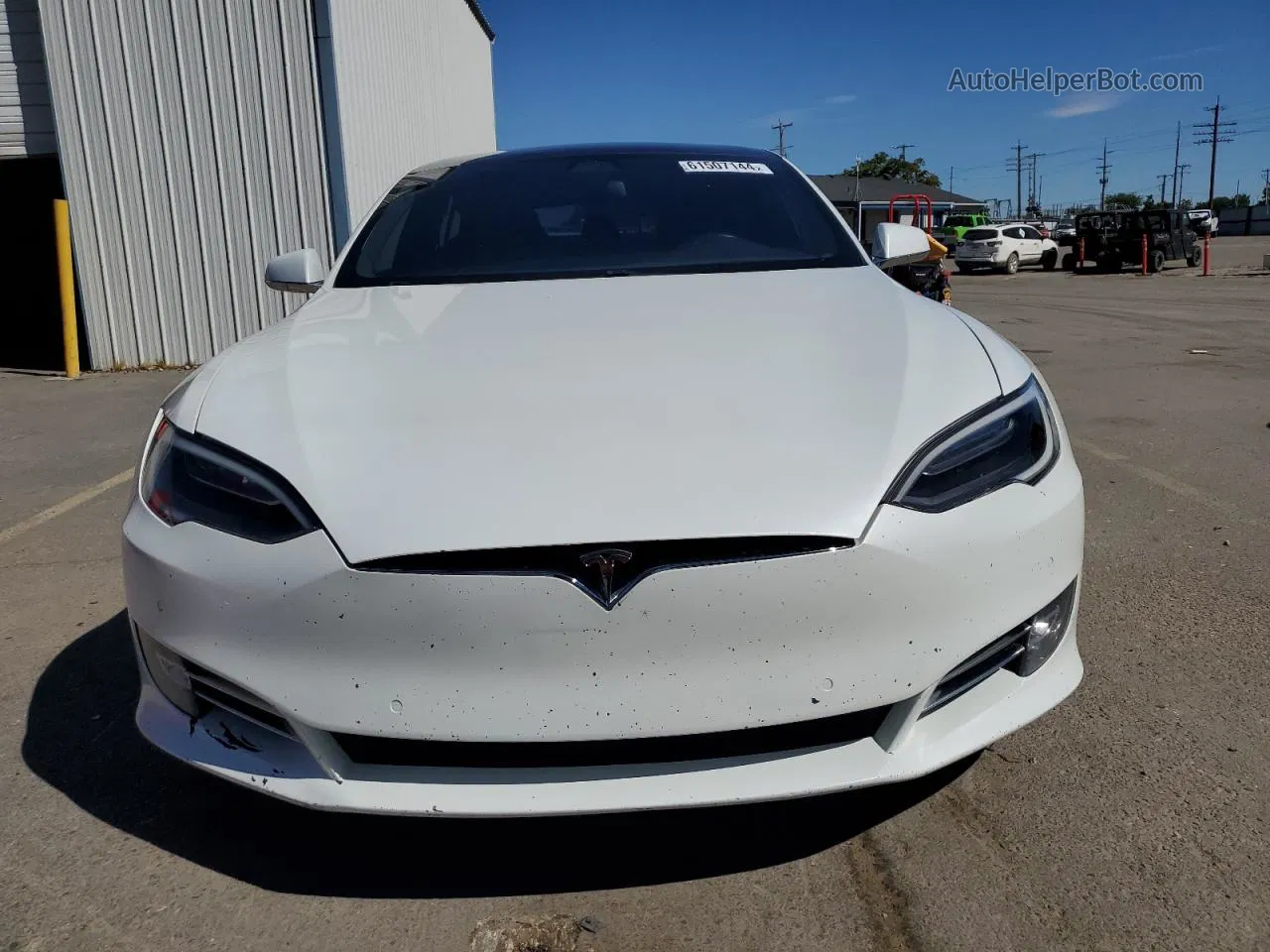 2019 Tesla Model S White vin: 5YJSA1E20KF348052