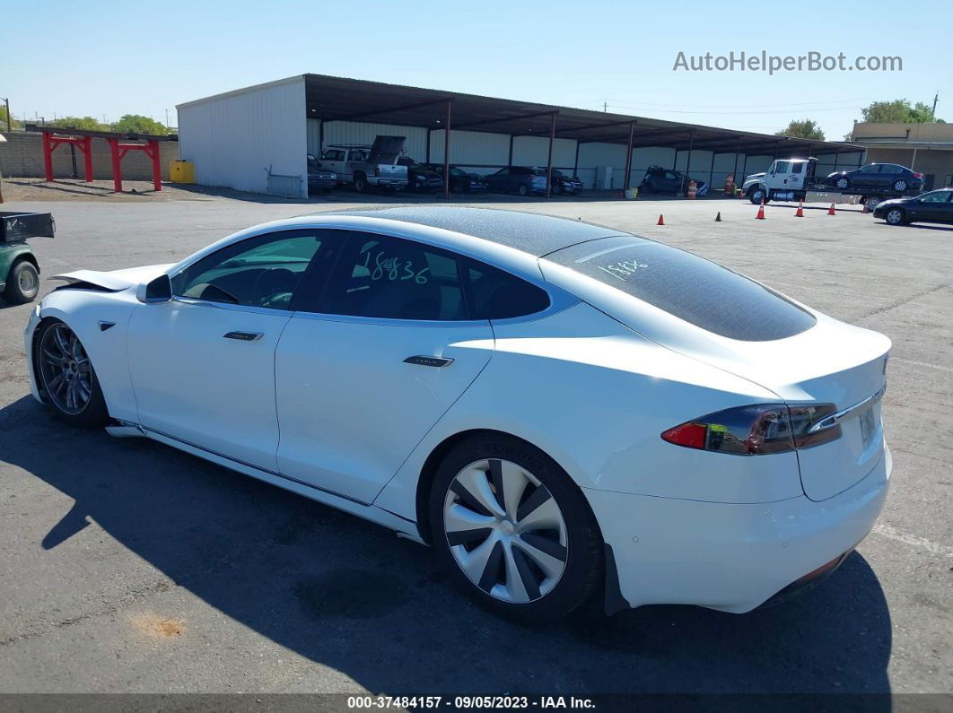 2020 Tesla Model S Long Range White vin: 5YJSA1E20LF402547