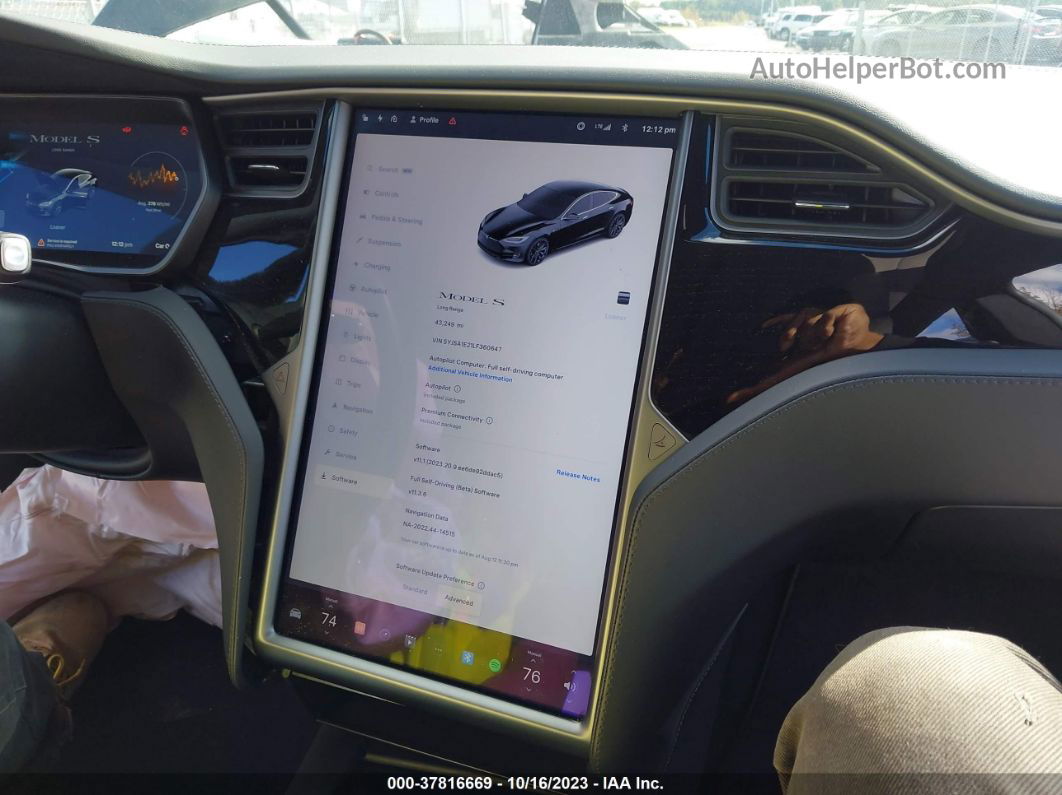 2020 Tesla Model S Long Range Black vin: 5YJSA1E21LF360647